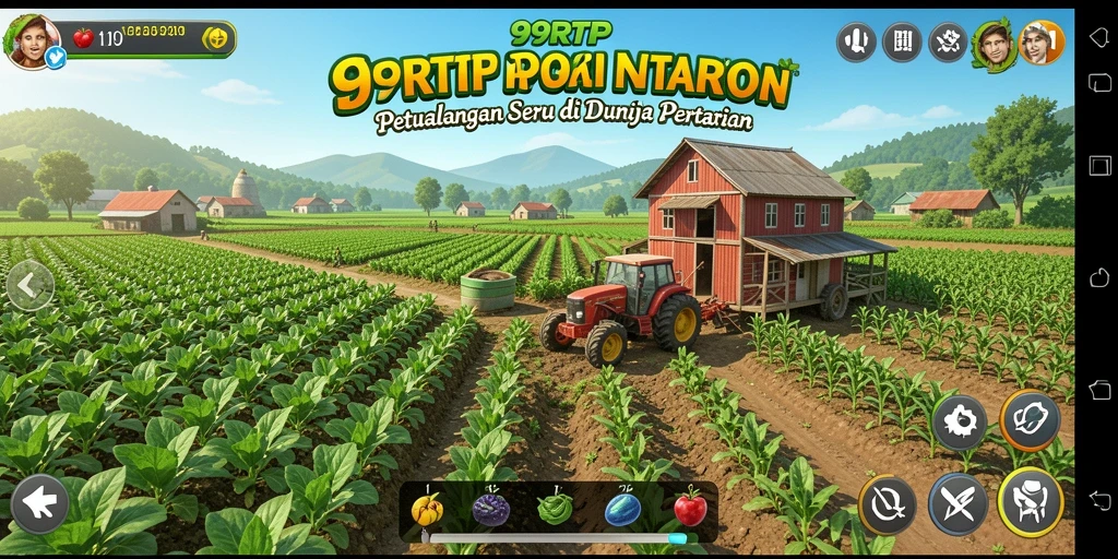 Screenshot gameplay 99RTP menampilkan aktivitas bertani yang seru dan menantang.