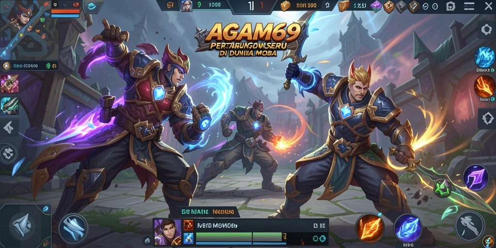 Screenshot gameplay memberikan tampilan pertempuran seru di AGAM69.