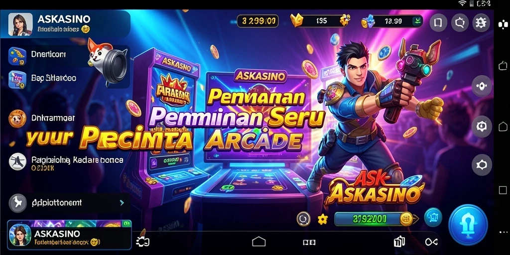 Screenshot gameplay ASKASINO menampilkan aksi seru dan tantangan menarik.