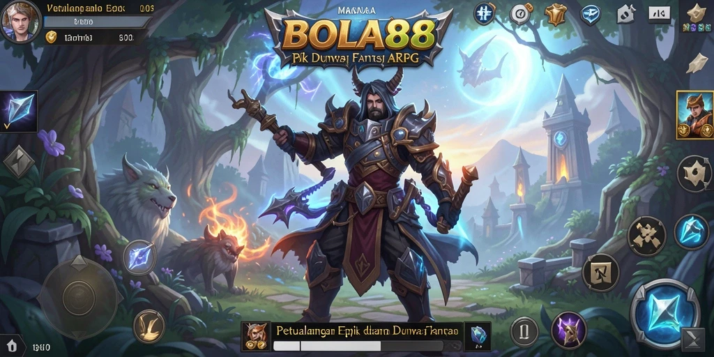 Tampilan menakjubkan dari gameplay ARPG BOLA88 yang memukau.