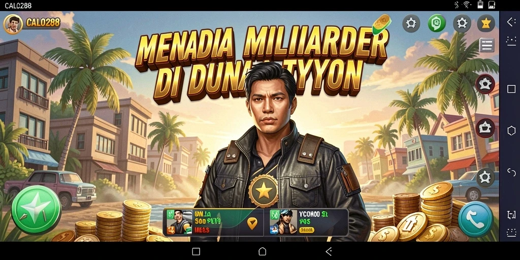 Tampilan gameplay menegangkan dari CALO288 yang penuh strategi Tycoon.