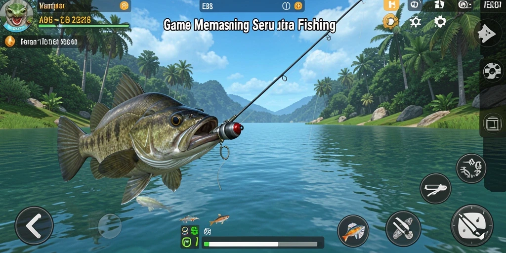 Gameplay seru memancing di E88 dengan berbagai lokasi menarik.