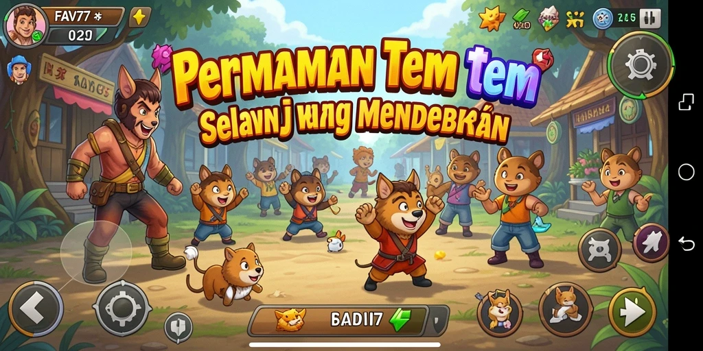 Tampilan gameplay seru dan seru dari FAV77 di arena pertempuran.