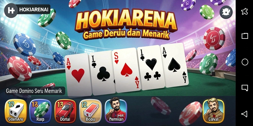 Tampilan menarik dari gameplay HOKIARENA yang menegangkan.