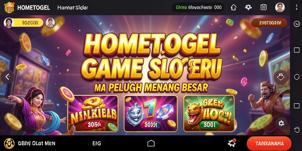 Tampilan gameplay seru di HOMETOGEL dengan tema Slot menarik.