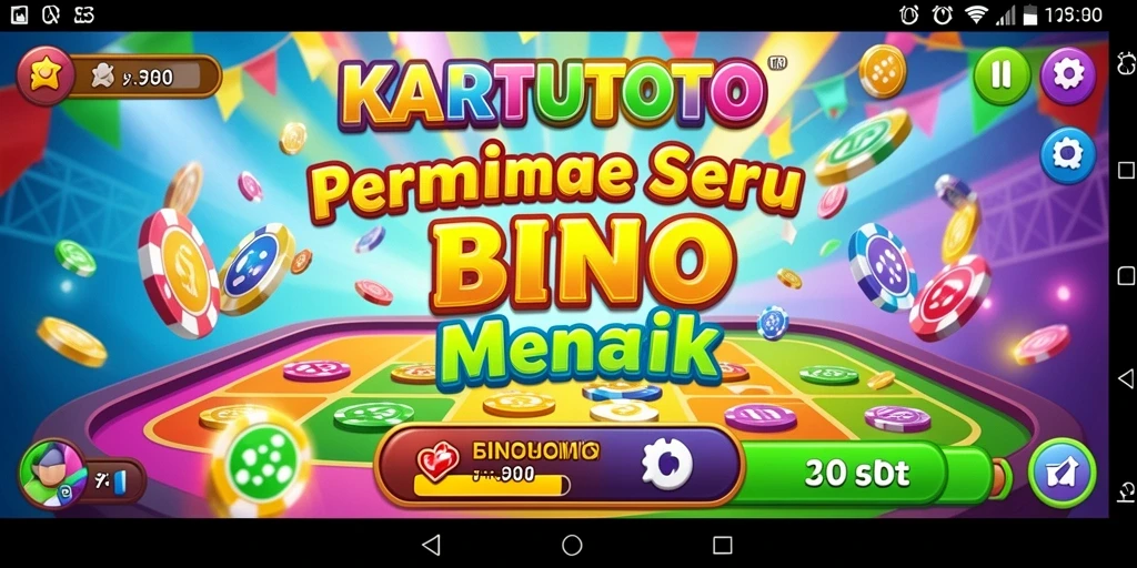 Tampilan gameplay KARTUTOTO yang menarik dan colorful.