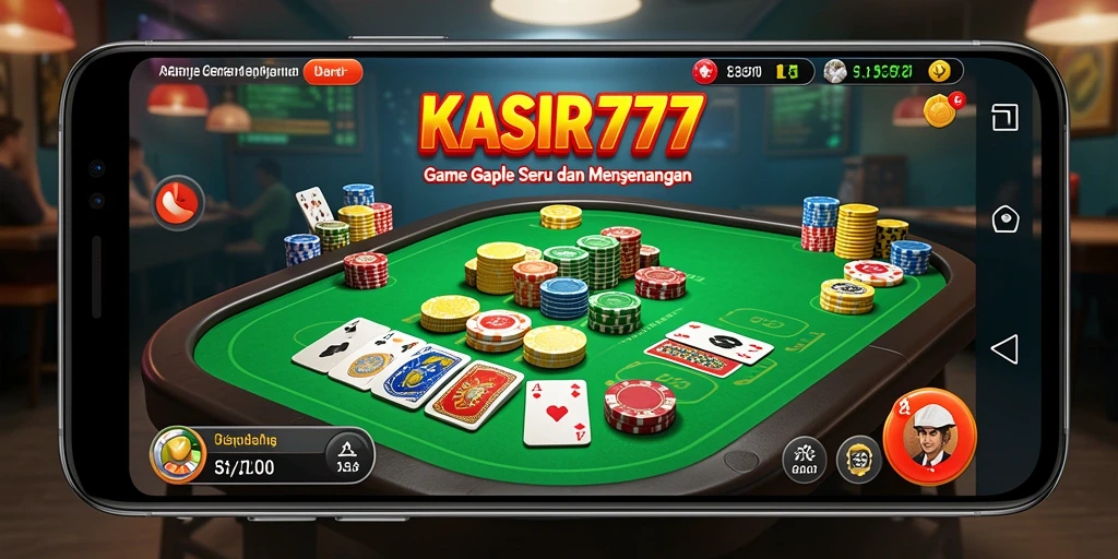 Screenshot gameplay Gaple di KASIR777 dengan tampilan yang menarik.