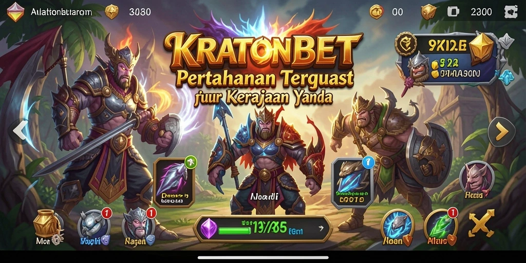 Tangkapan layar gameplay KRATONBET dalam aksi Tower Defense.