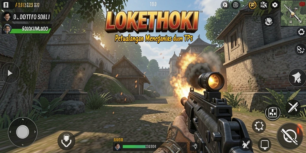 Tampilan gameplay mendebarkan di LOKETHOKI dengan grafis yang menawan.