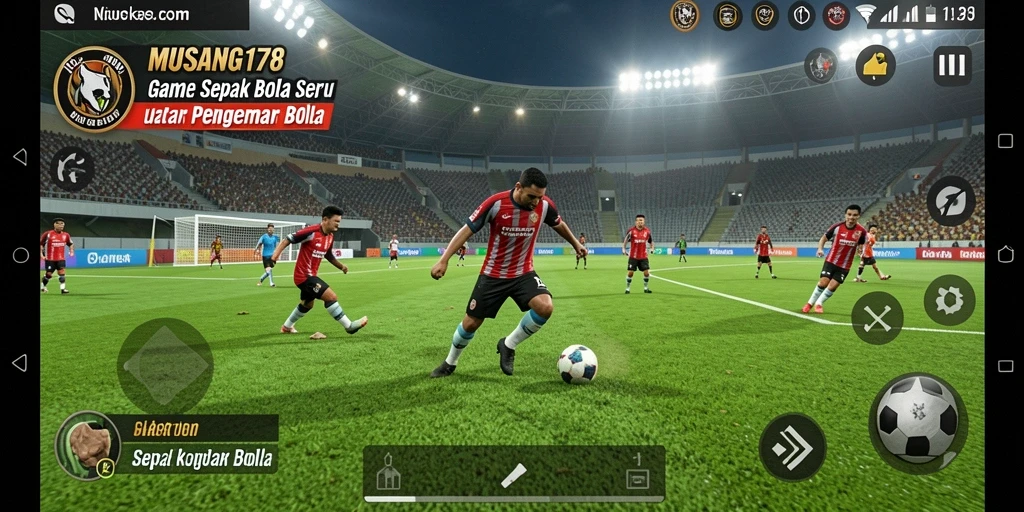 Tampilan menarik dari gameplay sepak bola di MUSANG178