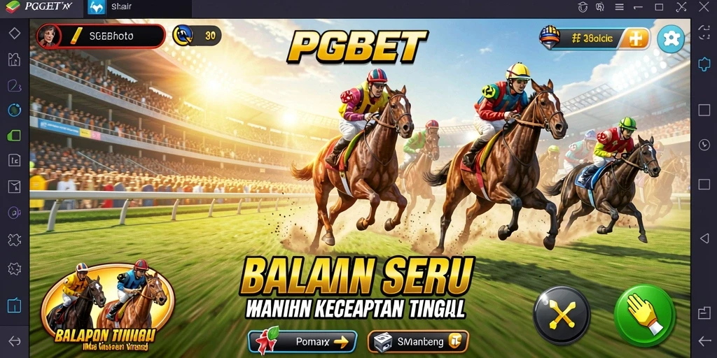 Screenshot utama PGBET menampilkan aksi balapan mendebarkan dengan kecepatan tinggi.