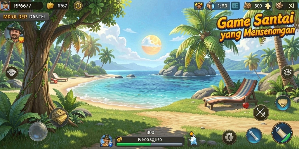 Tampilan utama RP6677 dengan gameplay menarik dan menawan.