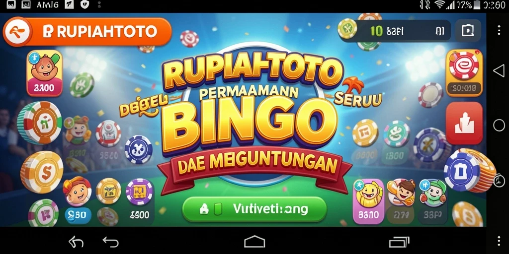 Tampilan screenshot RUPIAHTOTO yang menunjukkan gameplay Bingo yang seru.