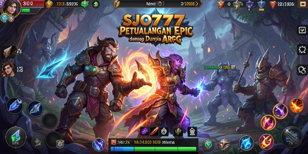 Screenshot SJO777 menunjukkan aksi seru dalam pertempuran ARPG.
