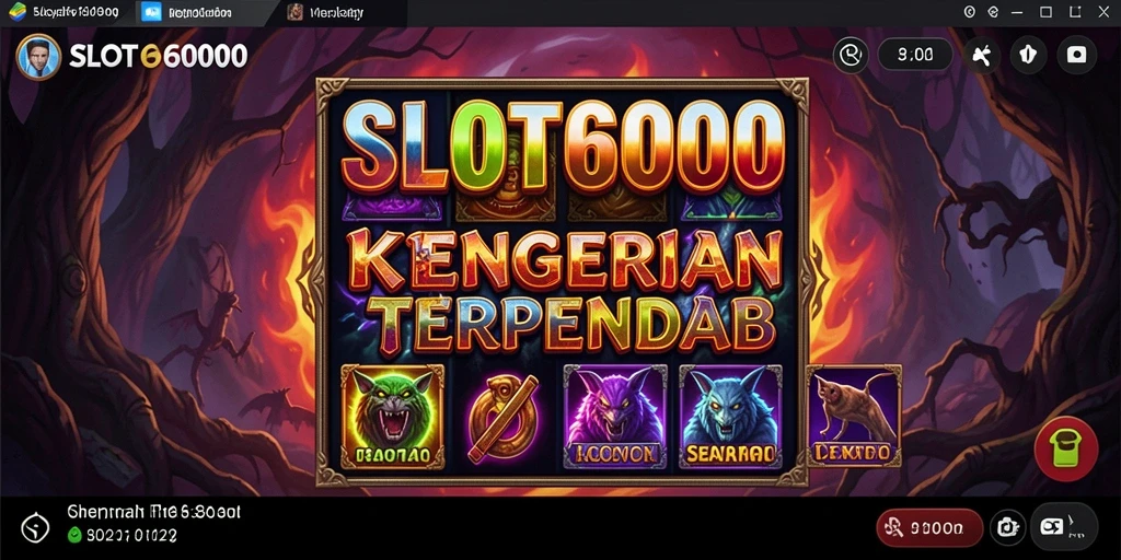 Tampilan gameplay menakutkan dalam SLOT6000 yang penuh dengan kejutan
