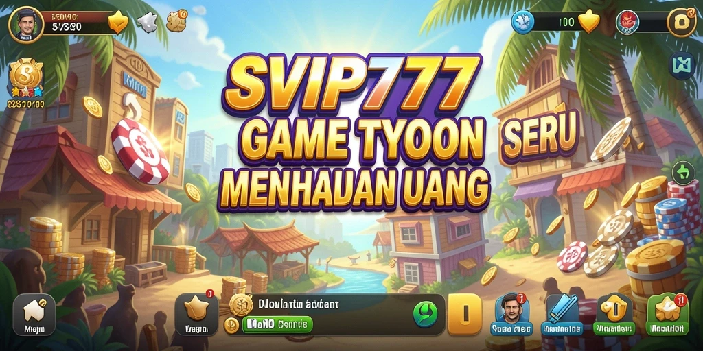 Tampilan gameplay SVIP777 yang mendebarkan saat membangun kerajaan bisnis.