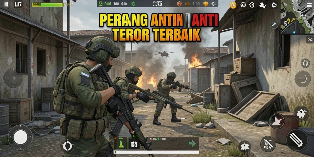 Tangkapan layar gameplay T6 menampilkan aksi tembak-menembak yang intens.