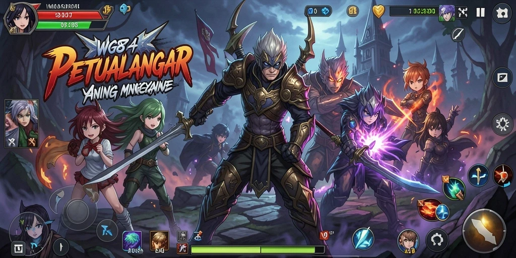 Tampilan gameplay seru di dunia anime WG87.