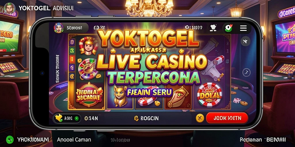 Screenshot permainan Live Casino YOKTOGEL dengan dealer langsung dan gameplay yang mendebarkan.